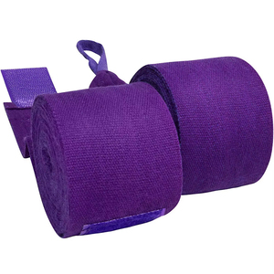 Bandages de boxe semi-élastiques de qualité supérieure 3m/5m avec boucle pour le pouce pour hommes boxeurs - Product Image 2
