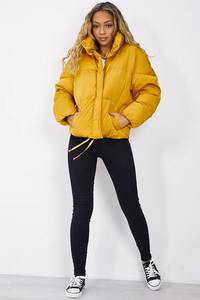 Veste matelassée streetwear pour femme, haute qualité, personnalisée, hiver, fermeture éclair, duvet - Product Image 2