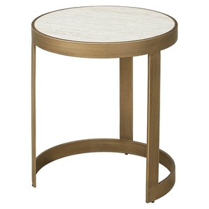 Tables basses gigognes modernes de style mid-century avec plateau en marbre et structure en bois, meubles contemporains faits à la main pour salon - Product Image 2