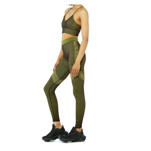 Conjunto de Yoga para Mujer, Diseño OEM, Precio al por Mayor, Sólido, Transpirable, Sostenible, Ropa Deportiva de Alta Calidad, Ecológica, Talla Grande, 2 Piezas - Product Image 2