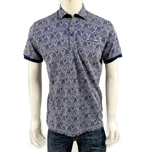 Wholesale Custom Printed Anti-Wrinkle Men's Solid <b>Navy</b> <b>Blue</b> Short Sleeve for <b>Shirts</b> for Boutique Retail - Product Image 1