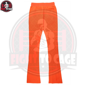 2026 Custom Logo Men's <b>Flared</b> Joggers Lightweight Canvas Fabric Breathable Quick Dry Casual Drawstring Closure High Street Baggy - Product Image 2