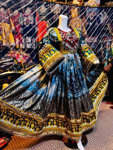 Nuevo Vestido Maxi Afgano para Mujer, Elegante Estilo Kuchi, Mangas Largas, Encaje, Color Sólido, Ecológico, Alta Calidad, Tribal, Moderno - Product Image 5