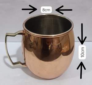 Taza Moscow Mule Hecha a Mano con Asa de Latón, Vajilla de Lujo para Cócteles y Regalos a Precio de Mayoreo - Product Image 3