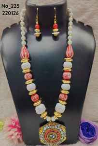 Modern Fashionable Top Trending Turquoise Resin <b>Bead</b> <b>Necklace</b> with Resin Pendant for Wedding & Gift Resin Jewelry - Product Image 3