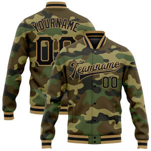 Wholesale OEM Polyester Winter Plus Size Black Baseball Team Jacket Custom Embroidery Varsity Lettermen Jacket <b>Coats</b> for Men - Product Image 1