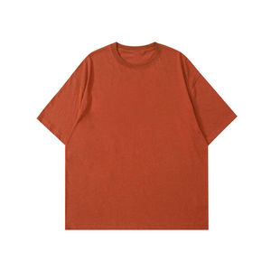 T-shirts pour hommes 100% coton 200 GSM, coupe ample, respirants, anti-boulochage, col rond, prix de gros - Product Image 3