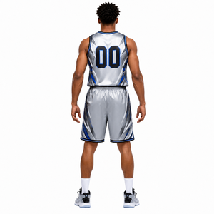 Uniforme de Baloncesto Unisex Directo de Fábrica, Conjunto de Camiseta y Pantalones Cortos, Ecológico, de Secado Rápido, Transpirable, Ligero, Personalizable para Equipos - Product Image 3