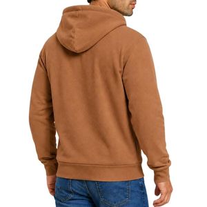 Men's Custom <b>Zip</b> Up Hoodie Cotton Fleece Hooded <b>Sweatshirt</b> with <b>Full</b> Front Zipper for Wholesale Fashion Apparel Orders - Product Image 2