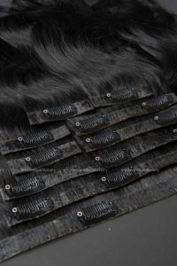 Wholesale Vietnamese Remy Hair Extension 100% Human Hair Weaving Machine Double Weft Super Double Drawn Cuticle Aligned Supplier - Product Image 5