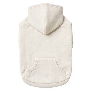 เสื้อฮู้ดดี้สำหรับสุนัข สีโอ๊ตมีล เนื้อผ้านุ่มฟลีซ พร้อมฮู้ด สวมใส่สบาย อุ่นสบาย เหมาะสำหรับสุนัขขนาดเล็กถึงขนาดกลาง ใส่ได้ในช่วงฤดูหนาว - Product Image 5