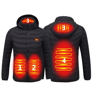 Veste Chauffante Personnalisée pour Homme, Coupe-Vent USB 5V, Doudoune Électrique à Capuche pour Activités Extérieures - Product Image 2