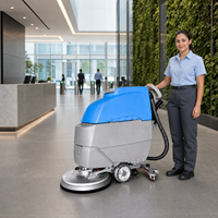 Autolaveuse autotractée robuste 530 mm 195 kg avec réservoirs d'eau de 50 L et 55 L pour le nettoyage des sols de bureaux et immeubles