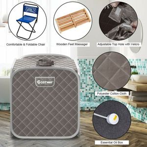 Sauna vapeur pliable portable de 2 L, couverture de sauna durable pour la relaxation à domicile - Product Image 5