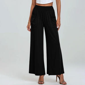 Women Streetwear Regular Fit Drawstring Mid Waist Solid Color Pencil Pants High Quality Casual Eco-Friendly OEM Service - Product Image 1
