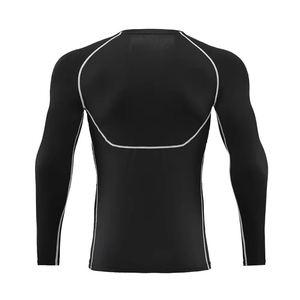 Custom Freediving Nylon Spandex Rash Guard With Anti Chafing Coverstitch Seams And Custom Pattern Short Sleeve <b>Compression</b> <b>Shirt</b> - Product Image 2