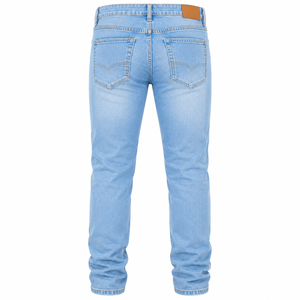 Jeans en denim premium pour homme, coupe slim, extensible, respirant, léger, taille mi-haute, style vintage, streetwear, décontracté, été, automne, hiver - Product Image 2