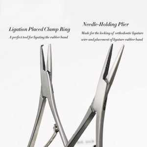 Dental Surgical Instruments Rubber Pliers Clamp Needle Ring Ligating Holding Orthodontic Forceps CE Certified OEM Dentavex - Product Image 5