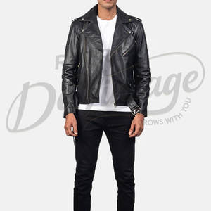 Blouson aviateur en cuir marron clair pour homme avec col en fourrure de gingembre, manteau d'hiver en peau de mouton véritable, doublure polaire chaude - Product Image 6