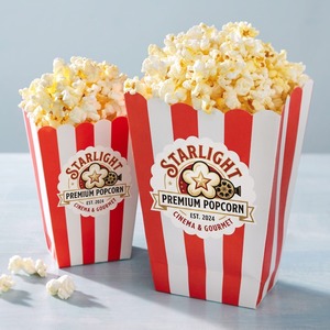 Custom Printed Eco-Friendly Microwave Safe Recyclable <b>Popcorn</b> Paper Box UV Logo Disposable Food Grade <b>Bucket</b> Wholesale - Product Image 3