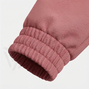 Men's Solid <b>Pink</b> <b>Tracksuit</b> Full Zip Stand Collar Casual Sportswear Breathable Cotton Jogger Set Autumn Wear - Product Image 6