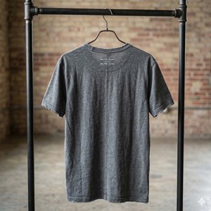 T-shirt vierge personnalisé de haute qualité pour homme, en coton délavé vintage, style streetwear, avec ourlet effiloché et manches courtes - Product Image 2
