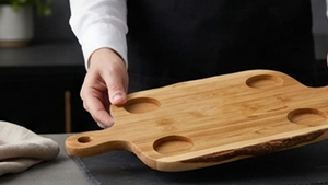 Support à verres en bois de qualité supérieure, élégant et raffiné, idéal pour la présentation sur comptoir, table ou en cuisine - Product Image 5
