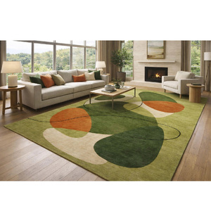 Rugs & Carpet Eco-Friendly Wool Carpet for Home Laundry Room Dining Room Office Hand Tufted Living Room <b>Large</b> Carpet Rug - Product Image 5