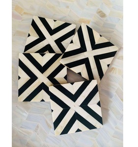 Round Bone Inlay Coasters Handmade Designer <b>Table</b> Accessories - Product Image 4