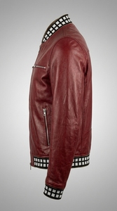 <b>Men</b> Zip Up Leather Look Jacket Stylish Casual Outerwear for Winter Fashion Streetwear and Bulk Factory Manufacturing - Product Image 2