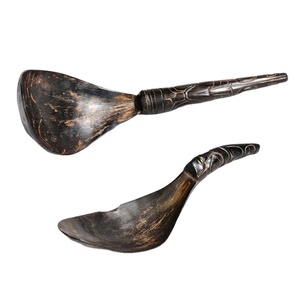 Couverts uniques de style animal poli cuillère en corne de buffle de boeuf naturel design unique pour l'artisanat de table de restaurant - Product Image 6