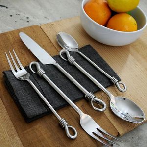 <b>Golden</b> Modern Minimalist Flatware <b>Set</b> High Mirror Polish Dishwasher Safe Eco-Friendly Wedding <b>Cutlery</b> Metal Handle - Product Image 4