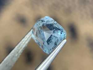 Piedra Preciosa de Aguamarina Azul Cielo Natural, Facetada, Suelta, para Joyería, Anillo, Colgante, Cristal - Product Image 2