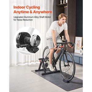 Vélo d'entraînement magnétique pliable compatible avec roues 26, 29, 700C, 6 niveaux de résistance, support pour vélo d'appartement, accessoire de vélo stationnaire - Product Image 3