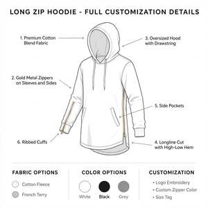 Premium <b>Men's</b> 100% Cotton Oversized <b>Hooded</b> <b>Jacket</b> Custom Factory Made 14oz Heavyweight Acid Wash Distressed <b>Denim</b> Zip Winter - Product Image 5