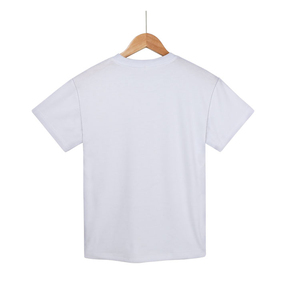 Camisetas de Cuello Redondo de Alta Calidad y Bajo Precio, 100% Algodón, Lisas, para Mujer, con Impresión Digital Personalizada de Logotipo, Tallas Grandes - Product Image 6