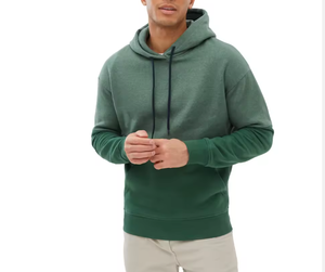 เสื้อฮู้ดผู้ชายผ้าฝ้าย 100% แบบสวมหัว ระบายอากาศได้ดีและแห้งเร็ว - Product Image 1