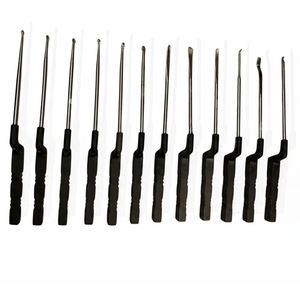 Lote de 12 Curetas Cervicales Karlin para Microdiscectomía Codman - Product Image 1