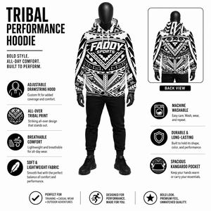 2026 New Arrival Custom Polynesian Graphic <b>Hoodie</b> Wholesale Breathable Polyester Spandex Sublimation Print Streetwear Pullover - Product Image 5