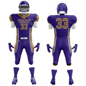 Uniformes de Fútbol Americano Elite, Conjunto de Pantalones y Jersey Transpirables e Impermeables Sublimados en Poliéster, Logotipo Personalizado, para Equipos Juveniles y Adultos - Product Image 4