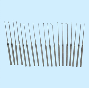 Juego de microganchos nerviales para procedimientos neuroquirúrgicos con bandeja, espátula para vasos, cureta, diselector, kit microquirúrgico de precisión - Product Image 2