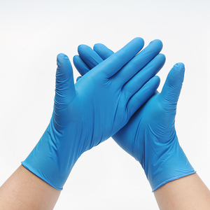 Gants jetables en nitrile imperméables, sans latex, sans poudre, pour examen et travail, fabriqués au Pakistan - Product Image 1