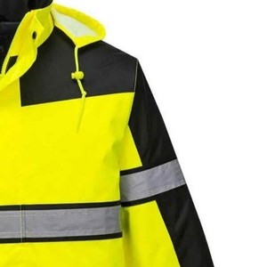 เสื้อฮู้ดนิรภัยผู้ชายขายดี ANSI Class 2 ไฟ LED กระพริบ น้ำหนักเบา ผ้าฝ้ายฟลีซกันยับ ชุดทำงาน ปรับแต่งได้เต็มที่ ทนทาน - Product Image 5