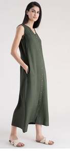 เดรสยาวพิมพ์ลายคอวีสำหรับผู้หญิง ดีไซน์โดดเด่นไม่ซ้ำใคร คุณภาพเยี่ยม ขายส่ง ประจำฤดูร้อนปี 2026 เหมาะสำหรับใส่ไปเที่ยวทะเลและงานปาร์ตี้ - Product Image 3