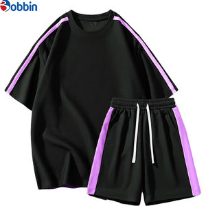 Ensemble streetwear d'été personnalisé pour homme – T-shirt et short délavés à l'acide de haute qualité, grandes tailles, mode urbaine jeune - Product Image 5