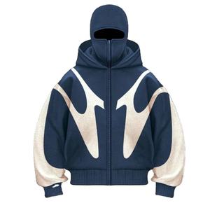 Sweat à capuche décontracté d'hiver pour homme, streetwear de haute qualité, anti-rétrécissement, écologique, 100 % coton French Terry, coupe oversize, séchage rapide - Product Image 1