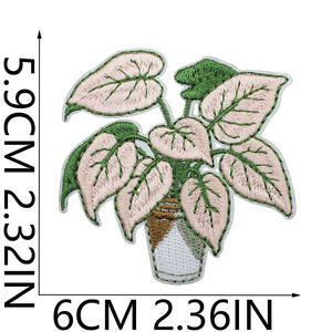 Wholesale Custom Embroidery Patches Iron On Cherry Fruit Badge 3D Embroidered Fabric Patch for Hats Bags <b>Jackets</b> DIY OEM ODM - Product Image 4