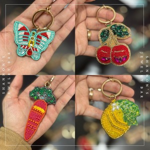 Decorative Seed Beads <b>Bag</b> <b>Charms</b> For Tote And Clutch <b>Bags</b> Elegant Seed Beads Beaded <b>Bag</b> <b>Charms</b> Crafted With Fine Detailing - Product Image 4