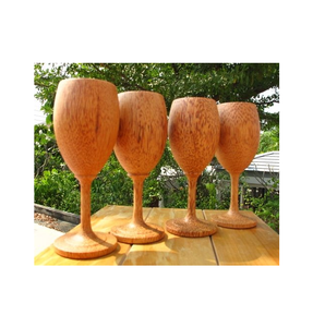 Verre à vin en bois incroyable, 2 pièces, haute qualité, personnalisé, fantaisie, fait main, verre à vin en bois sur mesure - Product Image 4