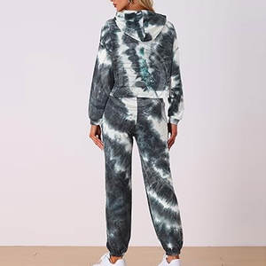 Vêtements de sport pour femmes de qualité supérieure en gros, légers, tie-dye, tenues de jogging, vêtements pour femmes - Product Image 4